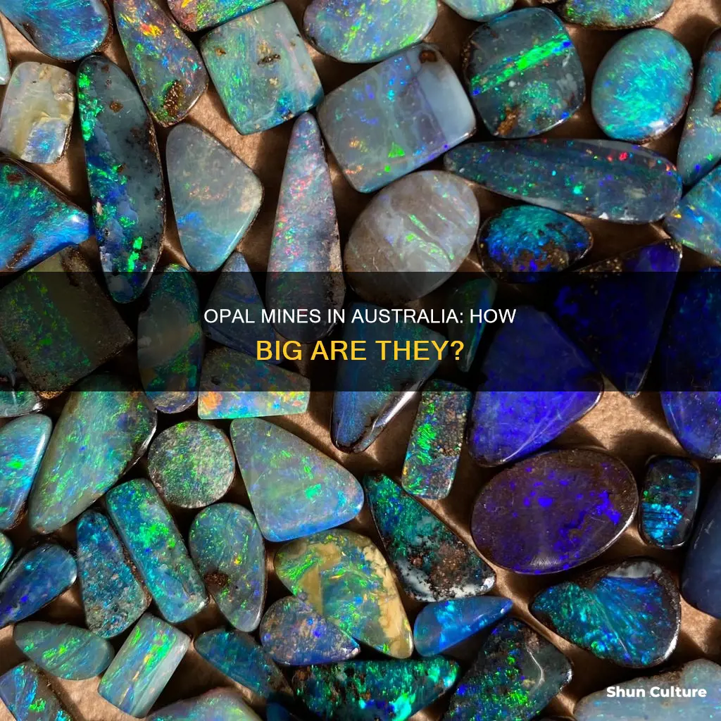 how big are opal mines in australia