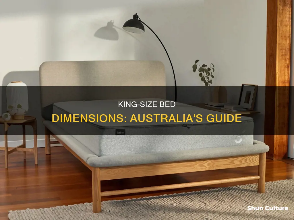 how big is a king size bed australia