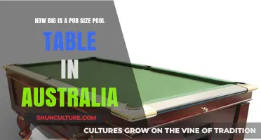 Standard Pub Pool Table Sizes in Australia