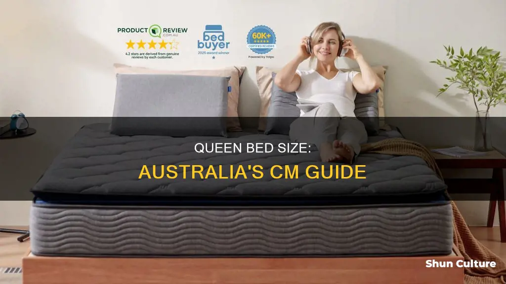 how big is a queen size bed in cm australia