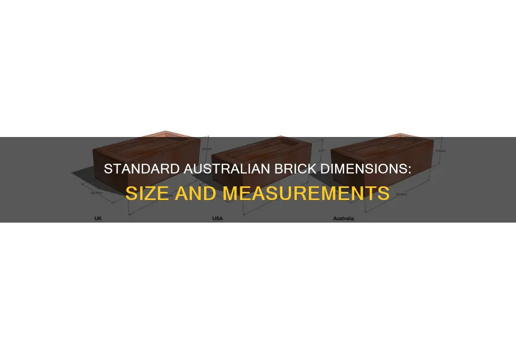 how big is a standard brick in australia