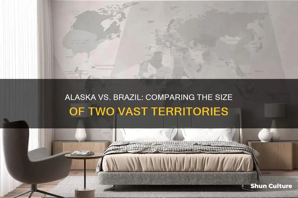 how big is alaska vs brazil