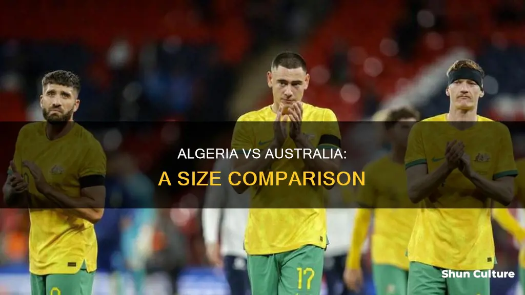 how big is algeria compared to australia