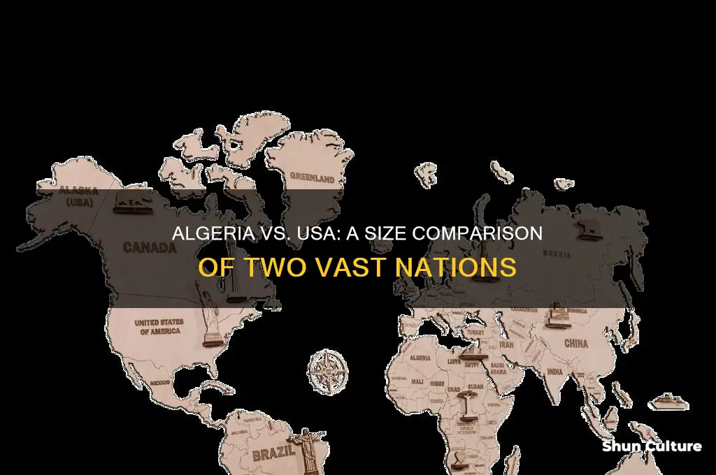 how big is algeria compared to the united states