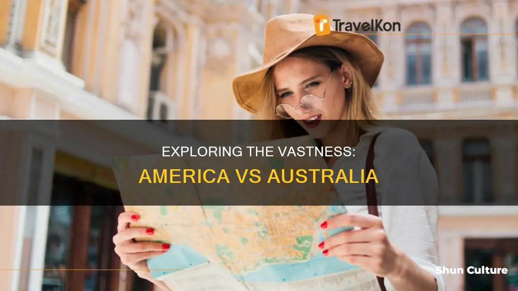 how big is america vs australia