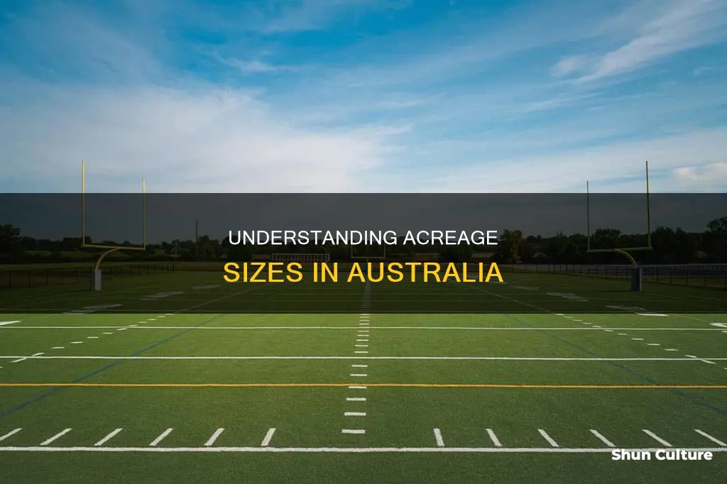 how big is an acre in australia
