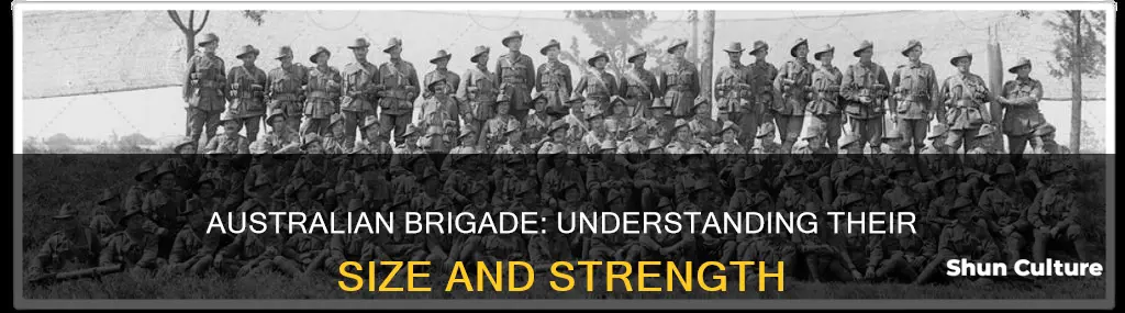 how big is an australian brigade