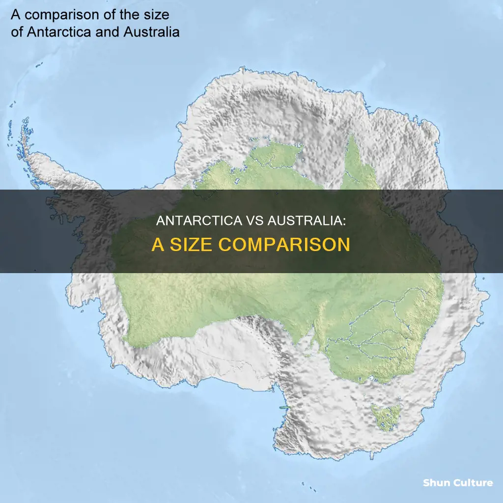 how big is antarctica compared to australia