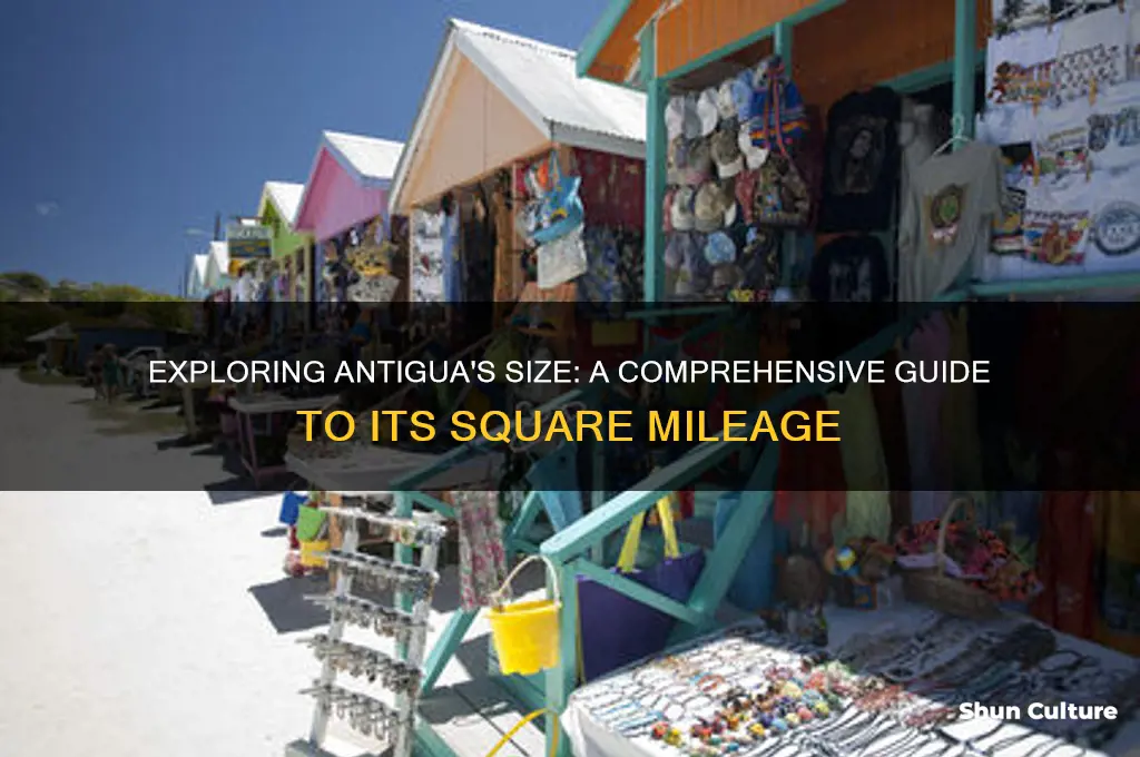 how big is antigua in miles