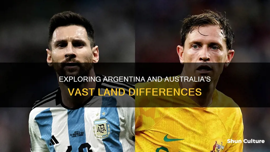 how big is argentina compared to australia
