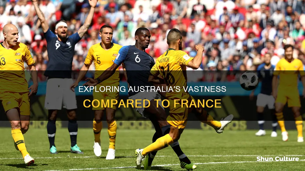how big is australia compared to france