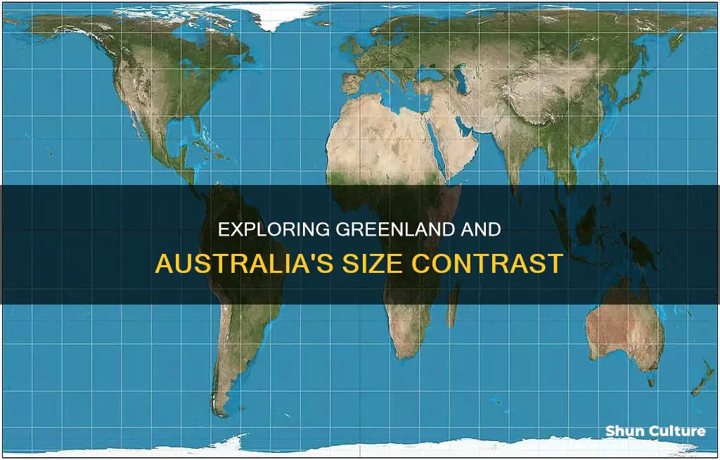 how big is australia compared to greenland