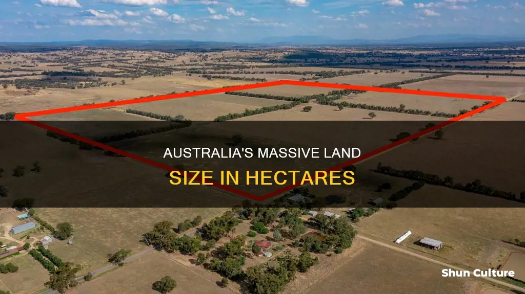 how big is australia in hectares