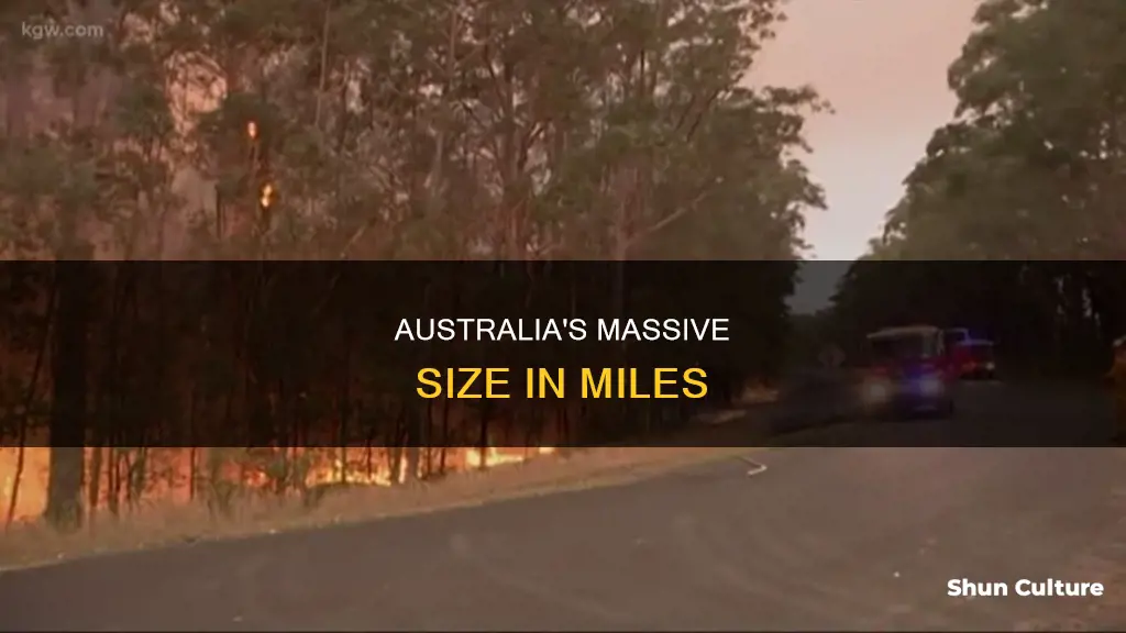 how big is australia in miles