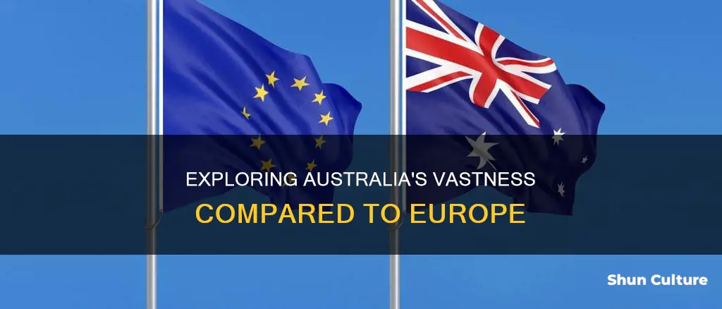 how big is australia in relation to europe