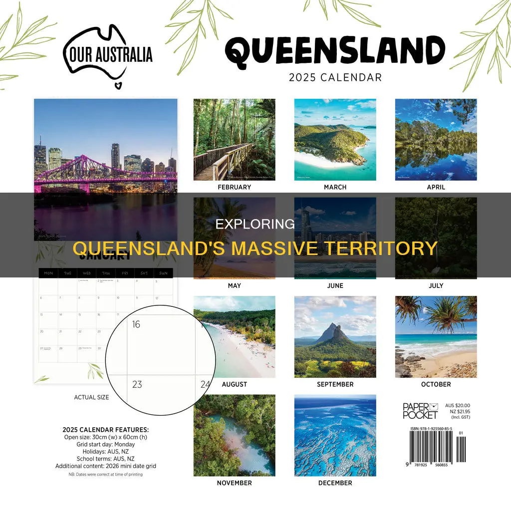 how big is australia queensland in kilometers