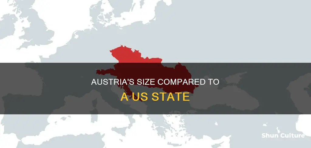 how big is austria compared to a us state