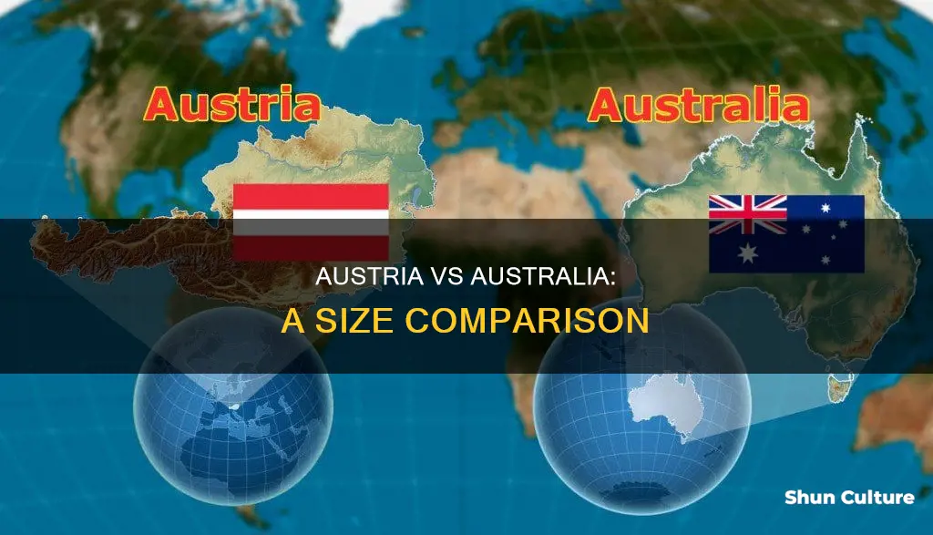 how big is austria compared to australia