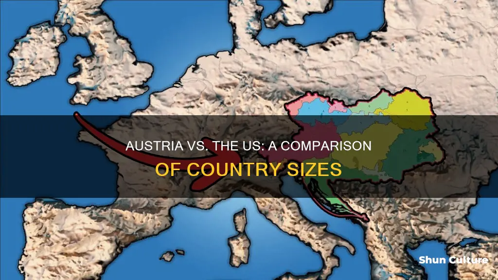 how big is austria compared to the us