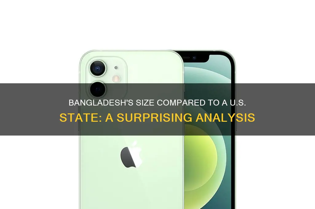 how big is bangladesh compared to a state