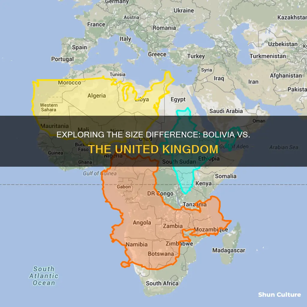 how big is bolivia compared to the uk