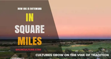 Exploring Botswana's Size: Total Area in Square Miles Revealed