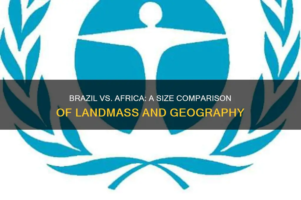 how big is brazil compared to africa
