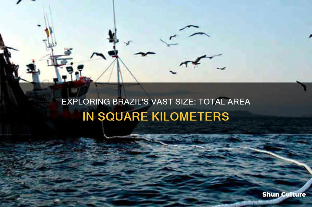 how big is brazil in kilometers