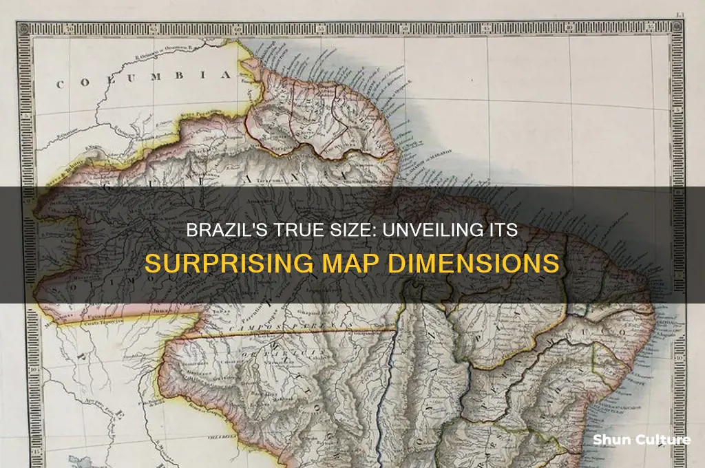 how big is brazil really ona map
