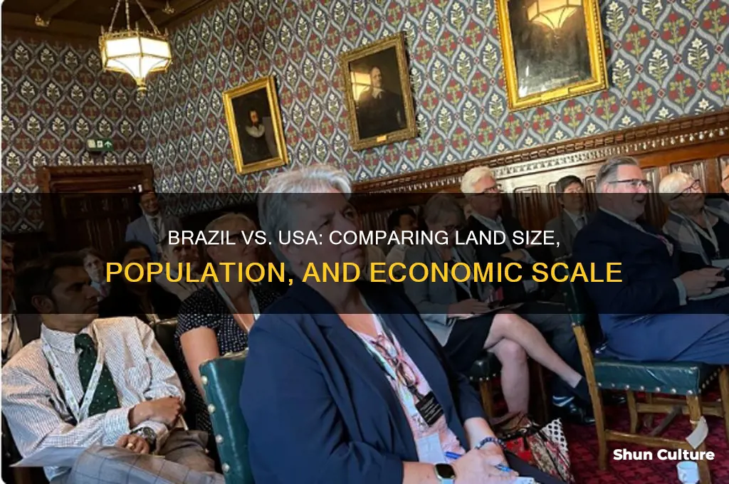 how big is brazil vs usa