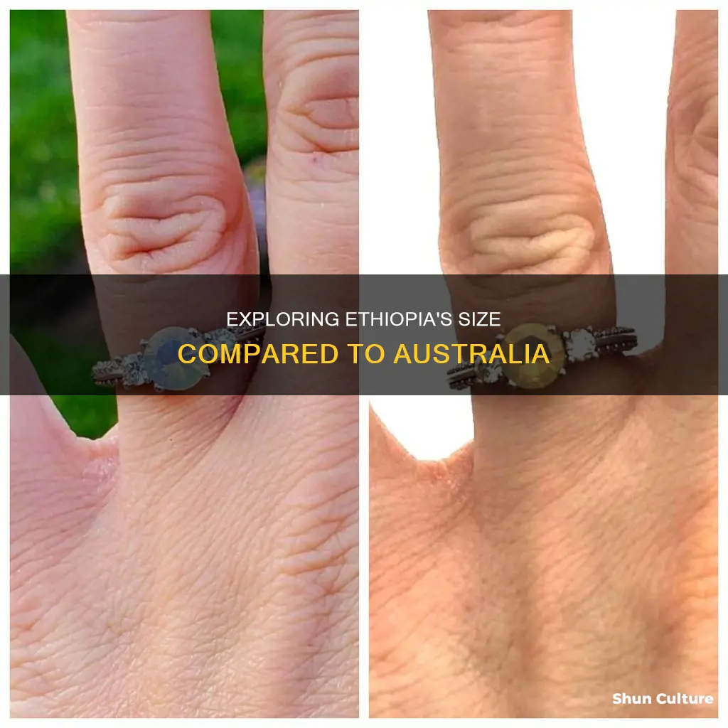how big is ethiopia compared to australia