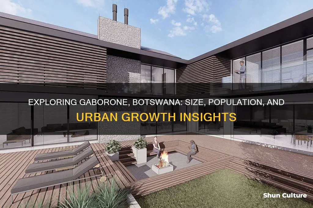 how big is gaborone botswana