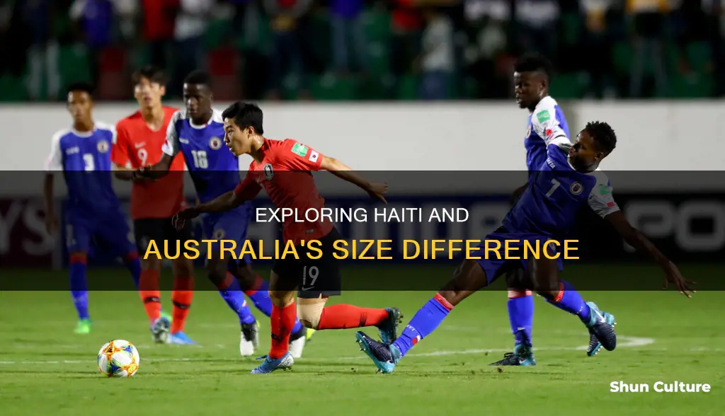how big is haiti compared to australia