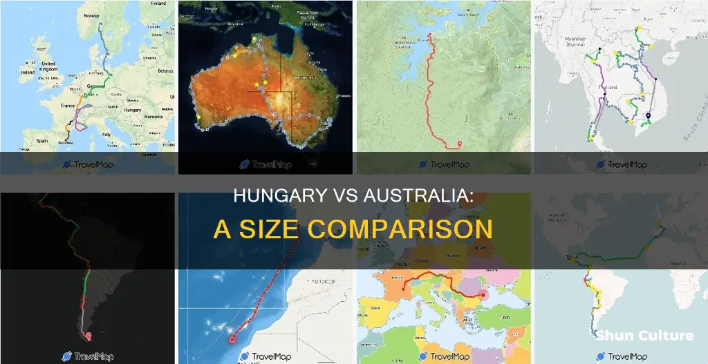 how big is hungary compared to australia
