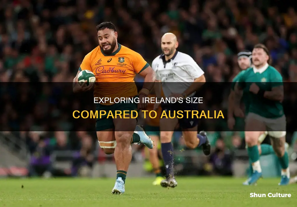 how big is ireland compared to australia