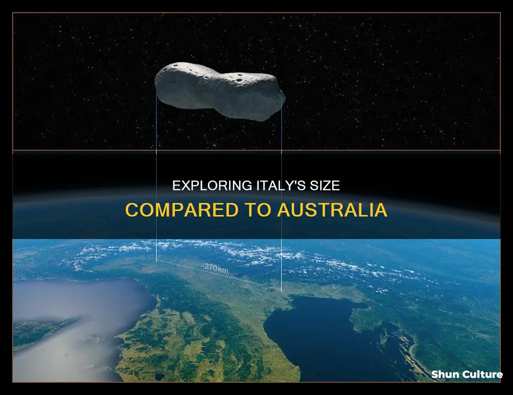 how big is italy compared to australia