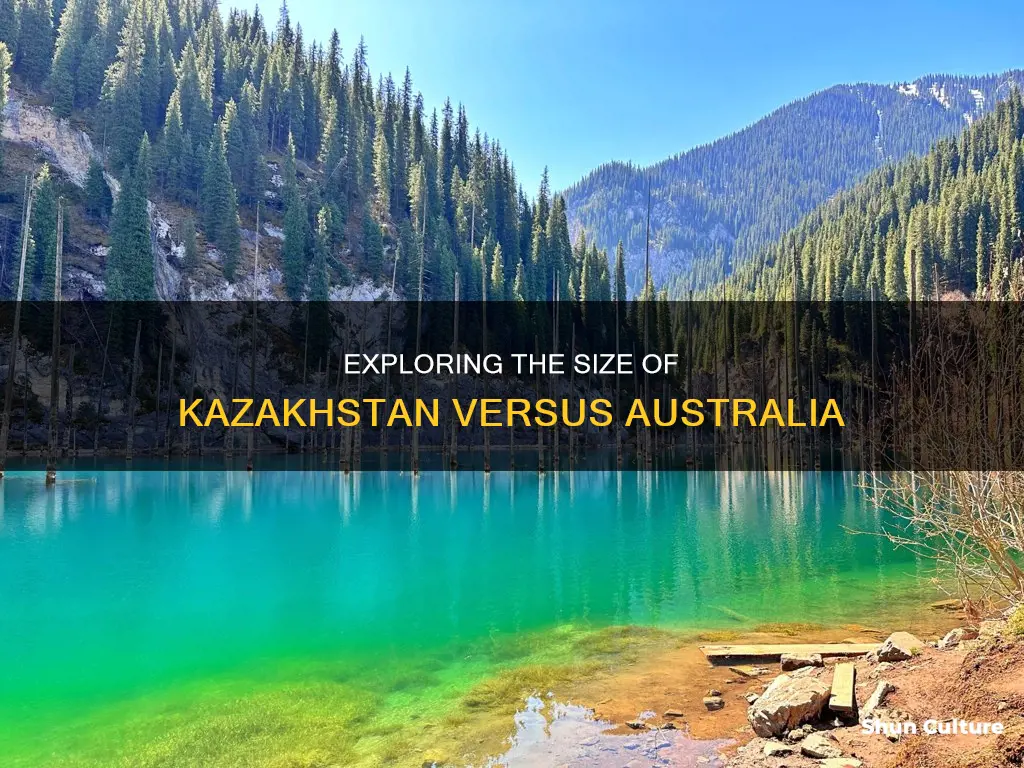 how big is kazakhstan compared to australia