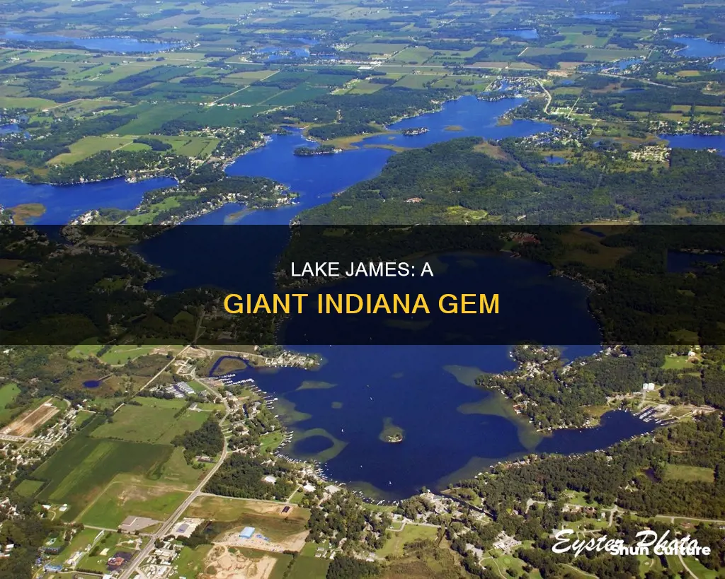 how big is lake james in angola indiana