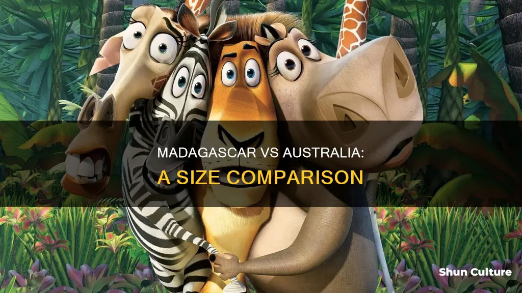 how big is madagascar compared to australia