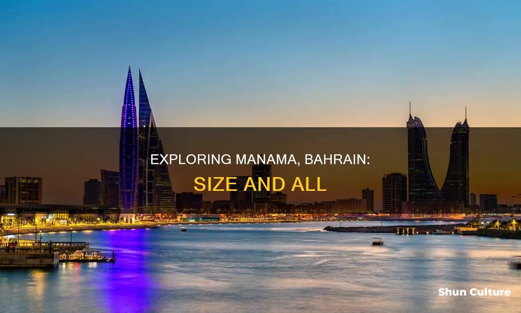 how big is manama bahrain