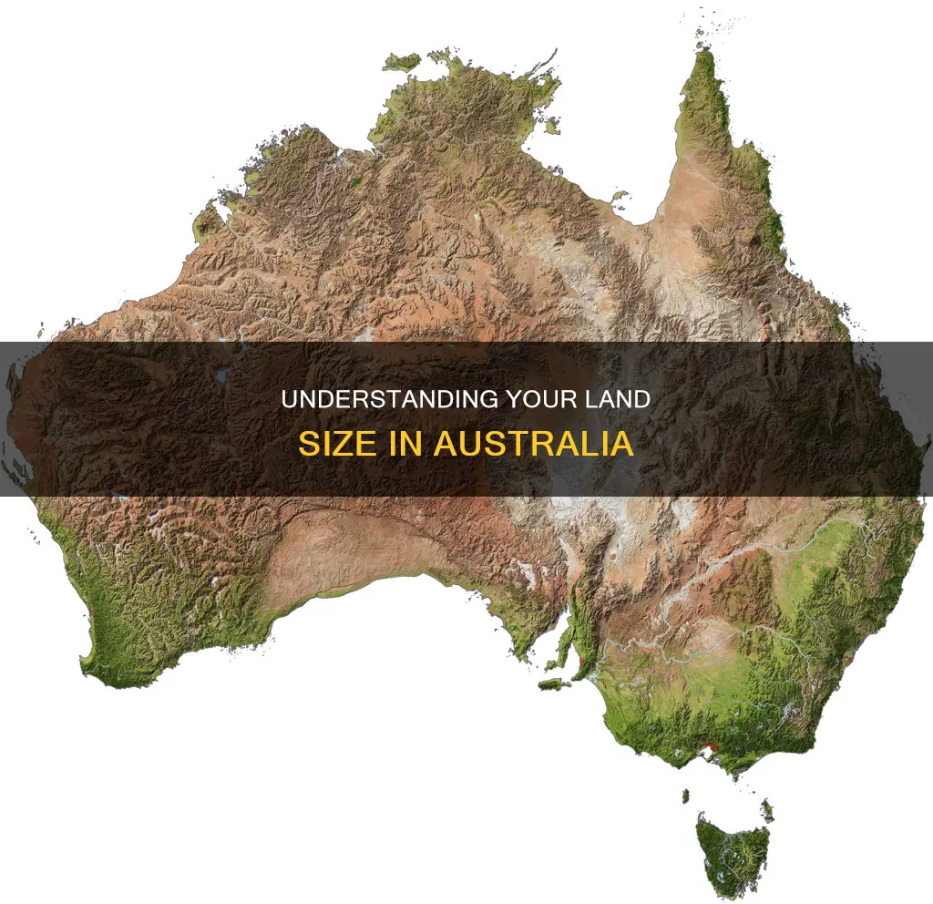 how big is my block of land australia