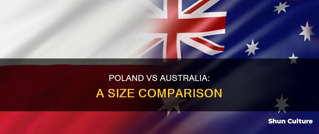 how big is poland compared to australia