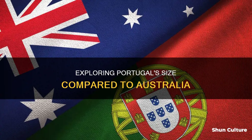 how big is portugal compared to australia