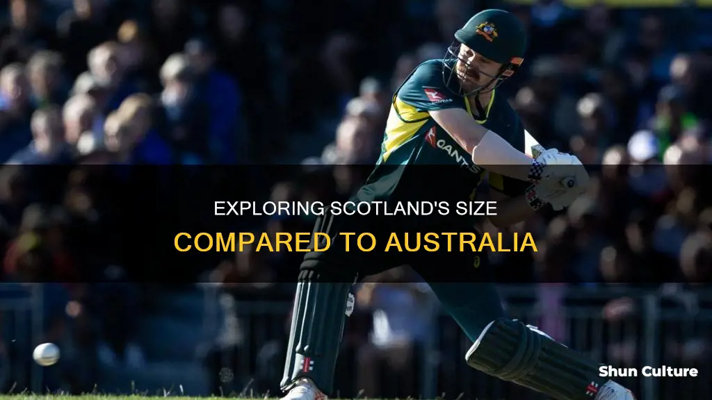 how big is scotland compared to australia