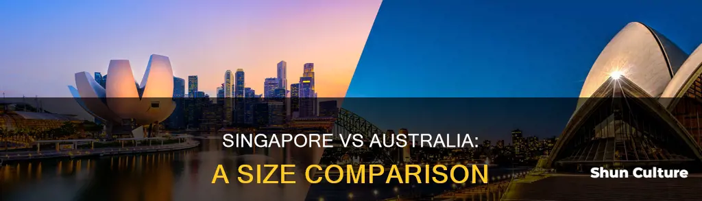 how big is singapore compared to australia