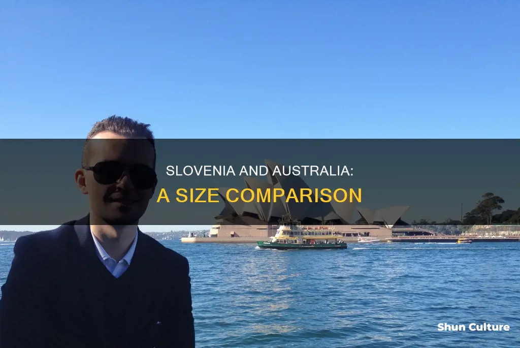 how big is slovenia compared to australia