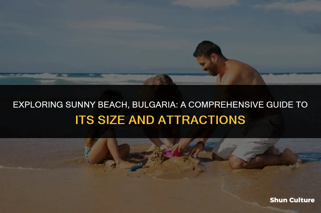 how big is sunny beach bulgaria