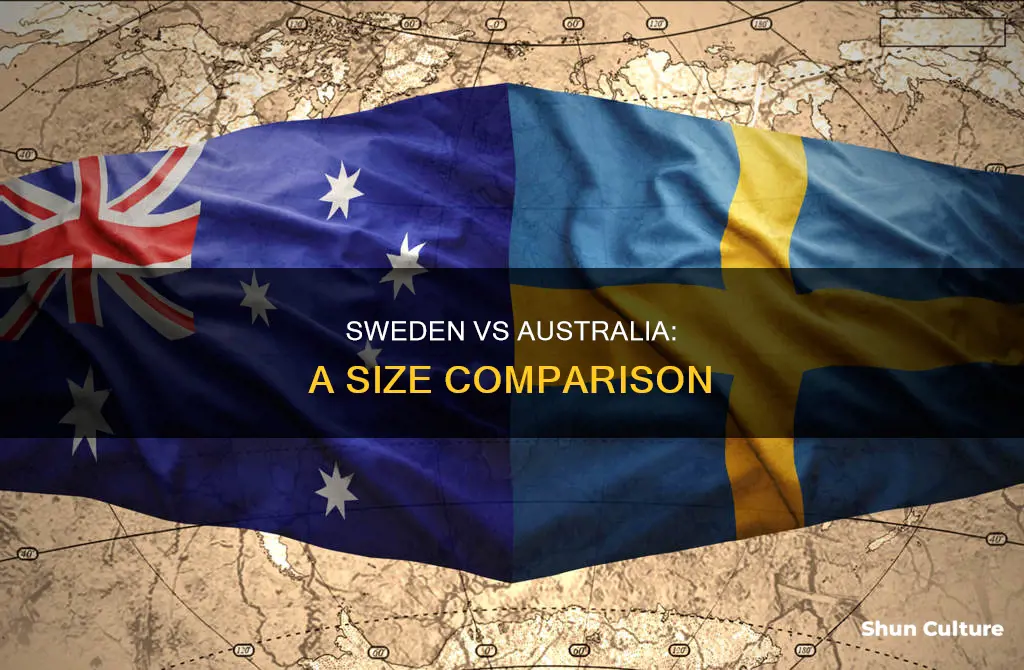 how big is sweden compared to australia