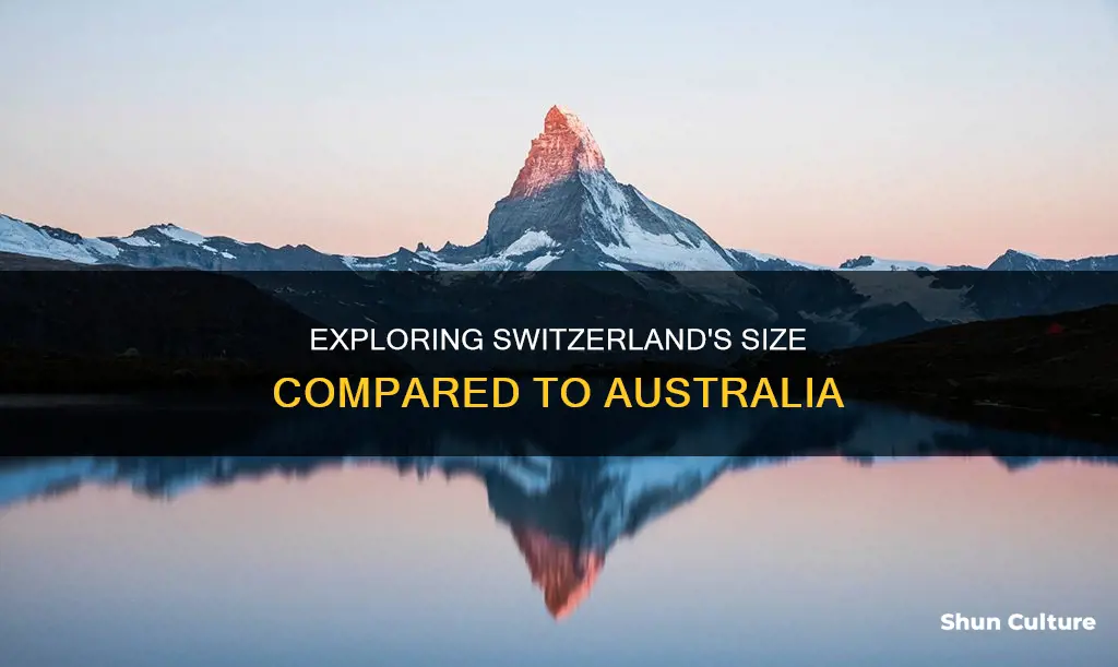 how big is switzerland compared to australia