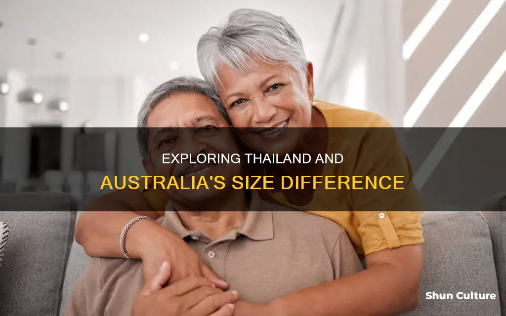 how big is thailand compared to australia